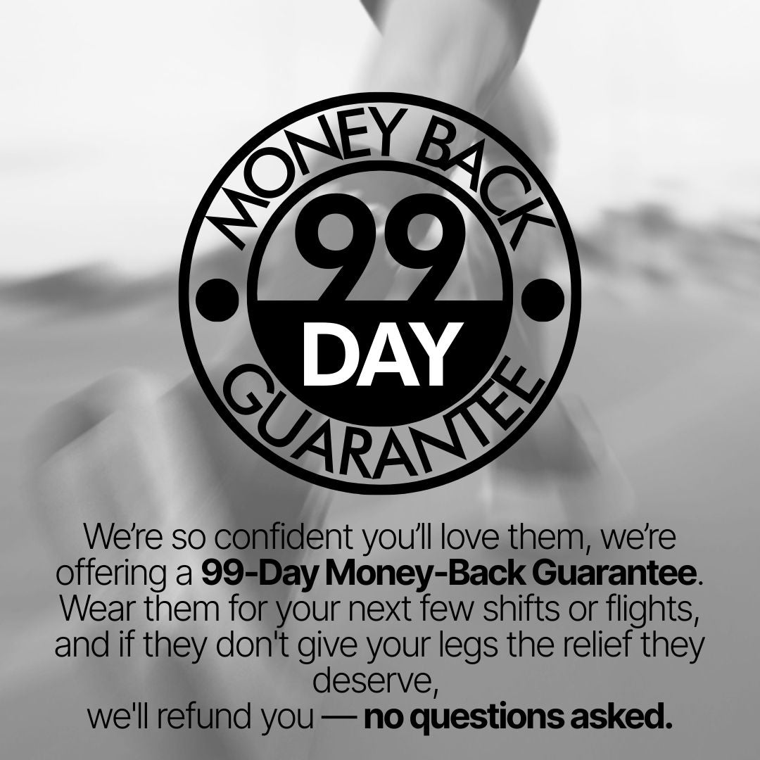 Black & Navy Performance Compression Socks