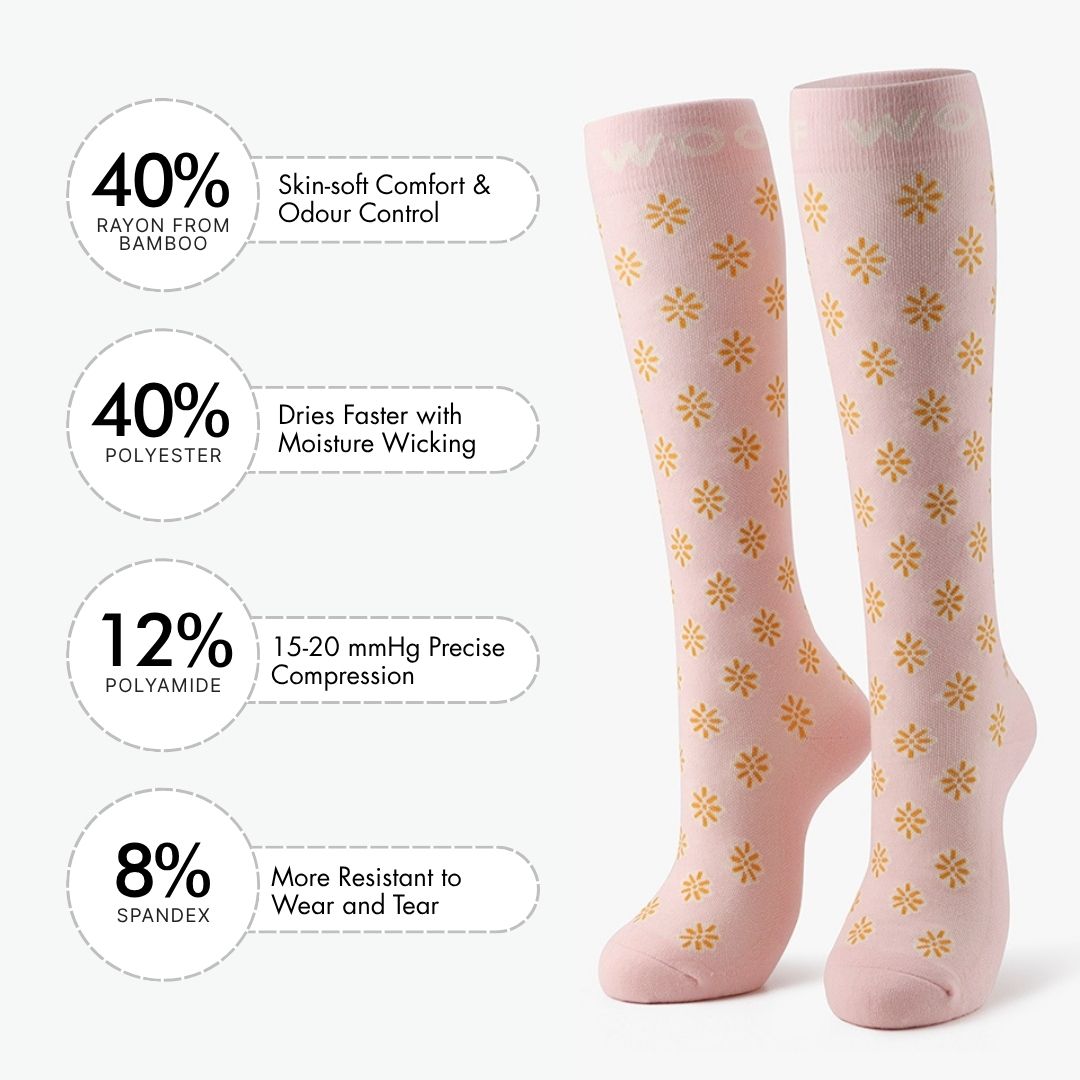 You’re My Sunshine Bamboo Compression Socks